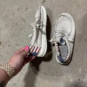 Hey Dude Stars and Stripes Slip-On Shoes